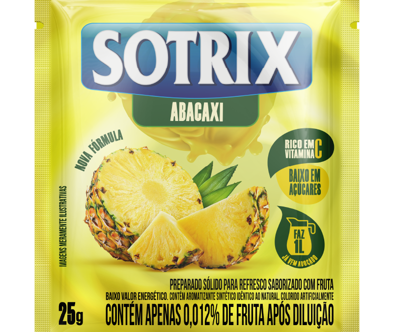 Refresco Sotrix 25g – Sabor Abacaxi