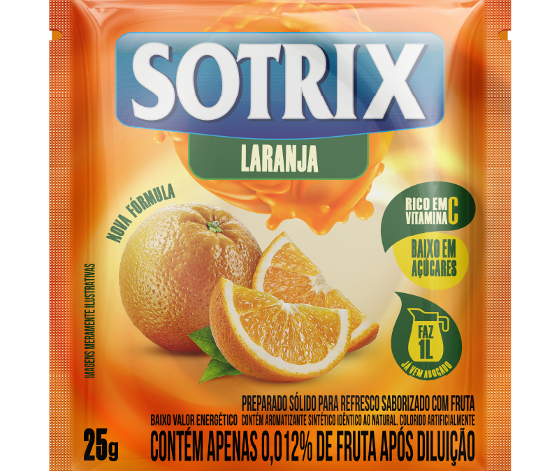 Refresco Sotrix 25g – Sabor Laranja