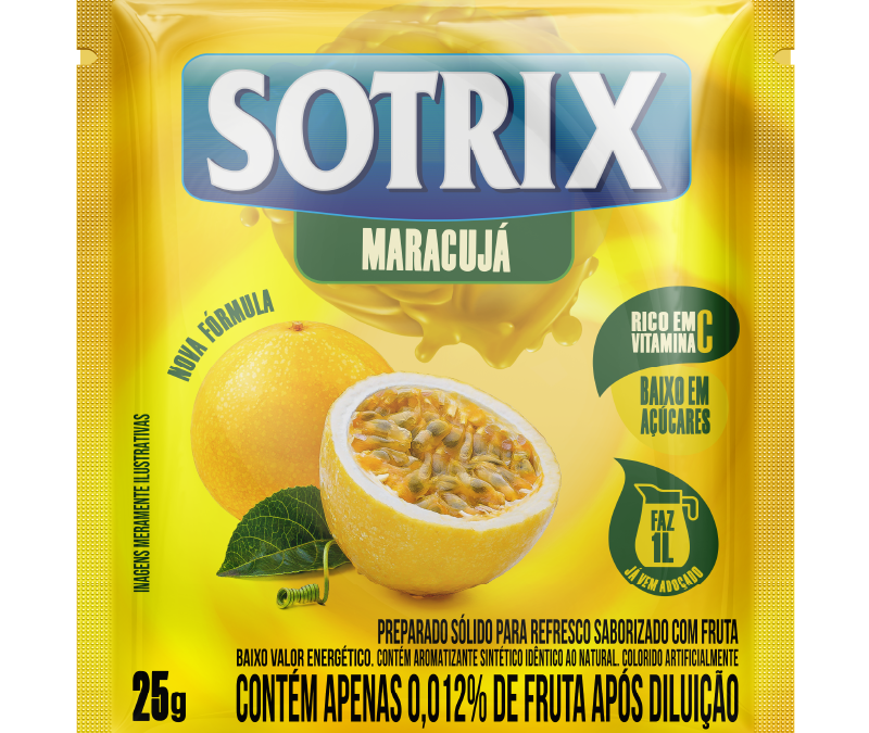 Refresco Sotrix 25g – Sabor Maracujá