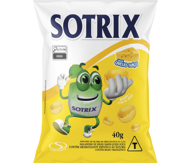 Salgadinho Sotrix Sabor Queijo Suíço
