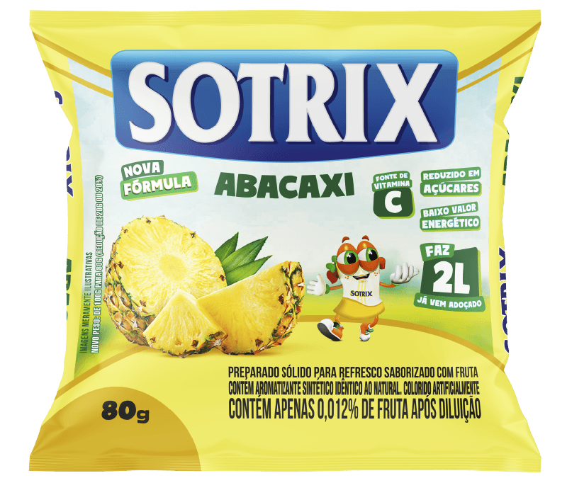 Refresco Sotrix Sabor Abacaxi 80g