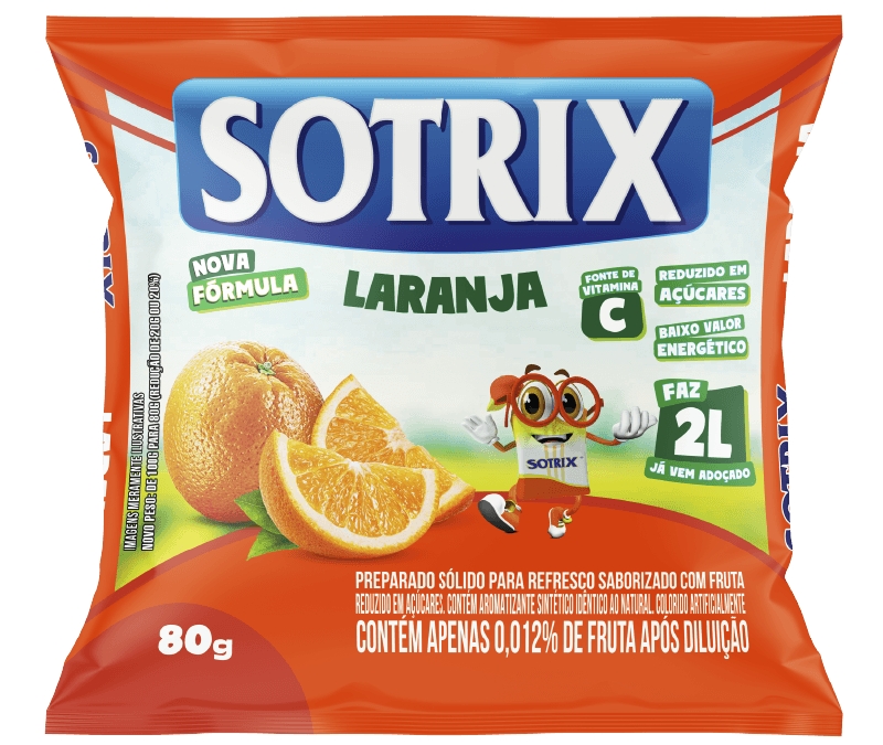 Refresco Sotrix Sabor Laranja 80g