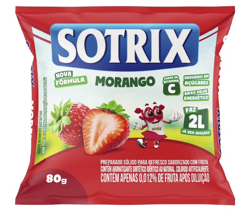 Refresco Sotrix Sabor Morango 80g