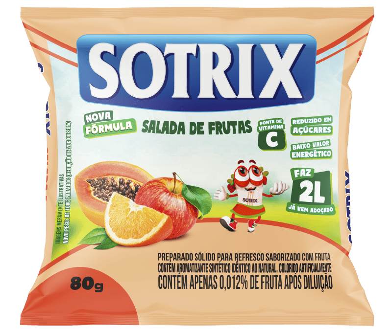 Refresco Sotrix Sabor Salada de Frutas 80g