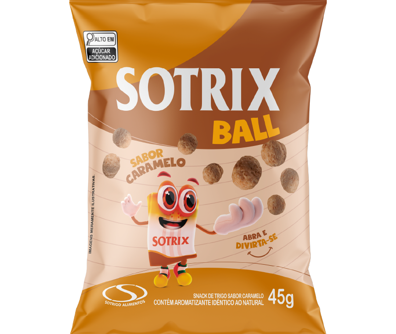 Snack doce Sotrix Ball Caramelo