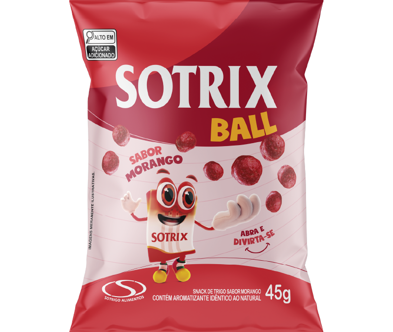 Snack doce Sotrix Ball Morango