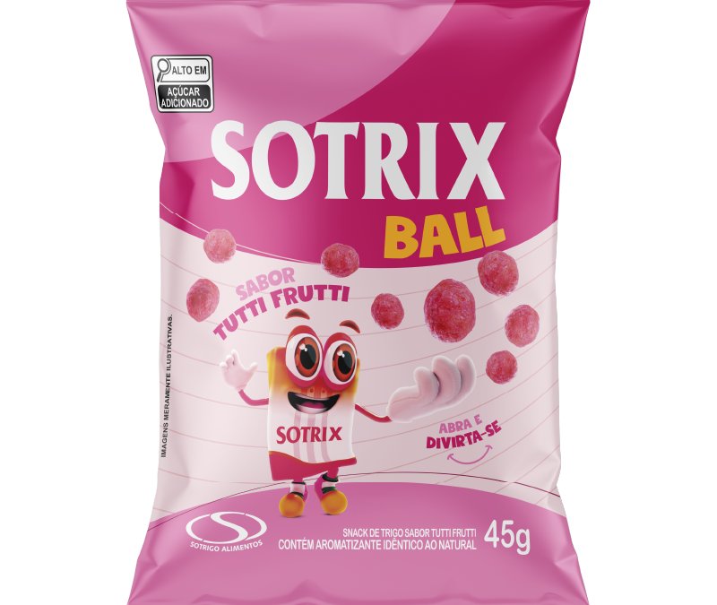 Snack doce Sotrix Ball Tutti Frutti